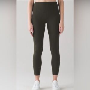 LULULEMON Hi-Rise Align Crop 25” Leggings Dark Olive Size 4